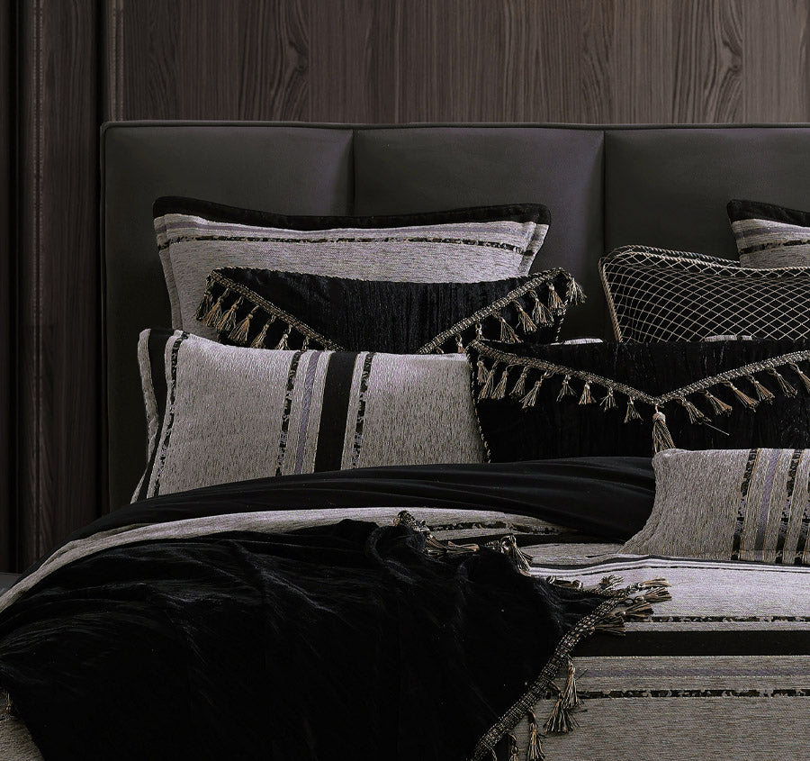 Gambusi Quilt Cover Set Range Smoke