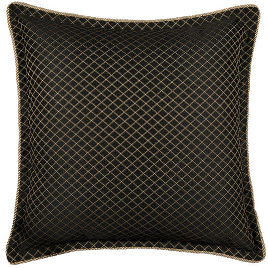 Lancaster European Pillowcase Black
