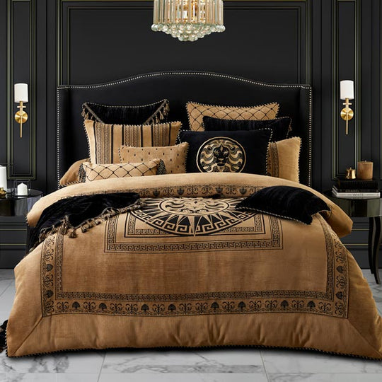 Massimo European Pillowcase Black Lion