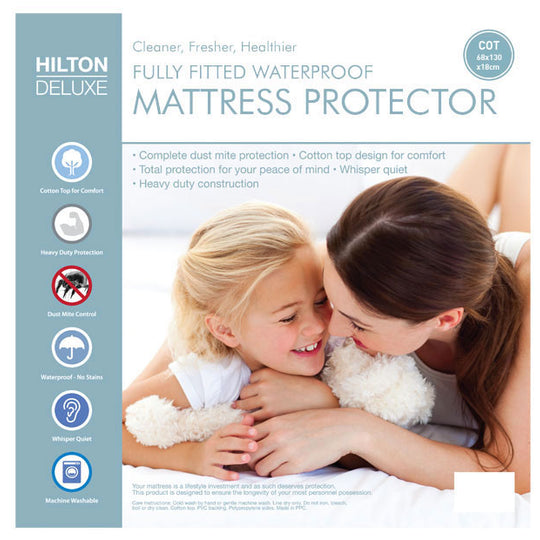 Waterproof Fitted Cot Mattress Protector