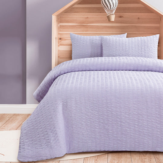 Ainsley Quilt Cover Set Range Lilac