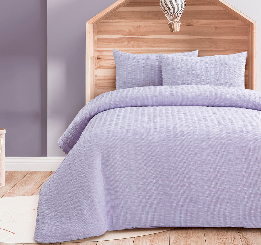 Ainsley Quilt Cover Set Range Lilac Manchester Warehouse