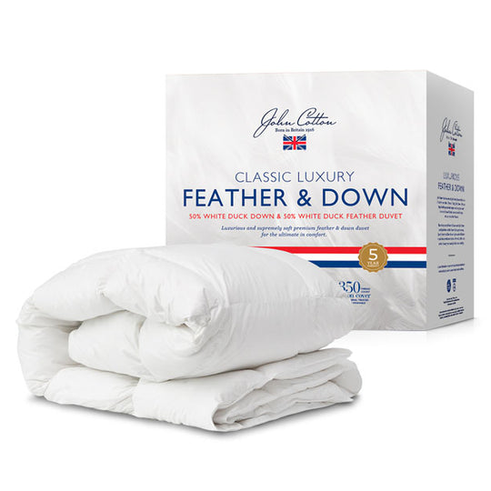 Classic Luxury All Seasons Duck 50 Down and 50 Feather Quilt Range