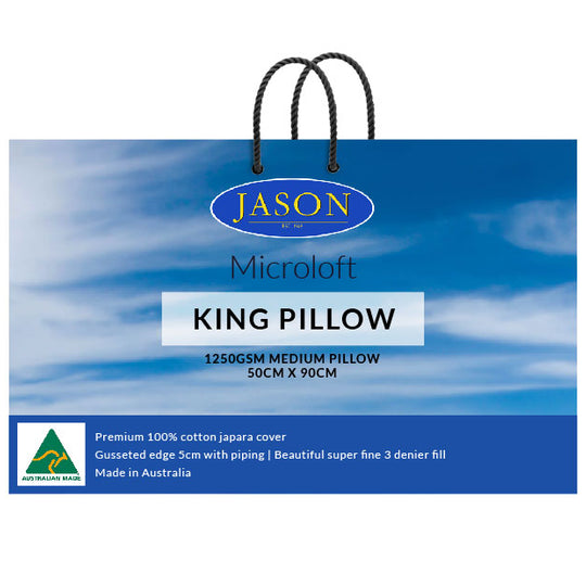 Microloft King Medium Pillow