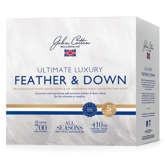 Ultimate Luxury All Seasons Hungarian White Goose 90 Down 10 Feather Quilt Range