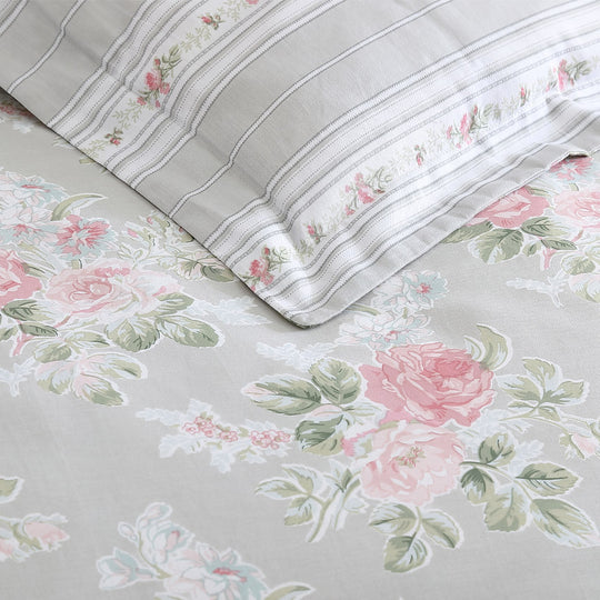 Melany Quilt Cover Set Range Pink and Grey