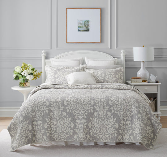 Rowland Coverlet Set Dove Grey