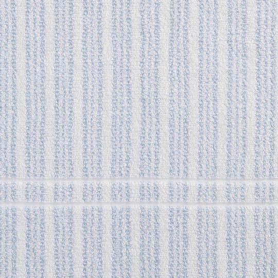 Sienna 6 Piece Cotton Towel Set Blue Cashmere and Snow