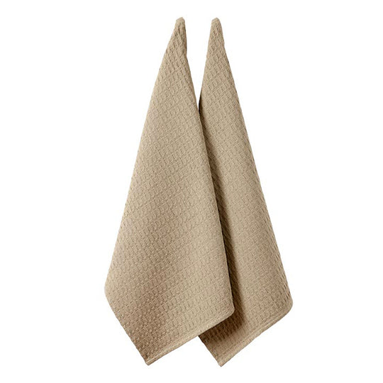 Eco Recycled Tea Towel 2 Pack Taupe