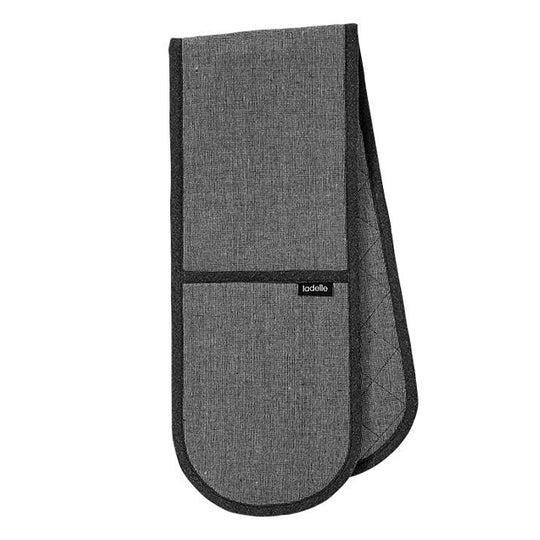 Eco Recycled Double Oven Mitt Charcoal