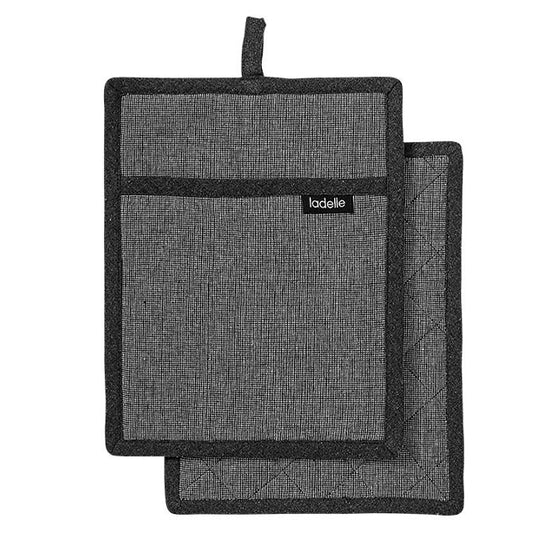 Eco Recycled Pot Holder 2 Pack Charcoal