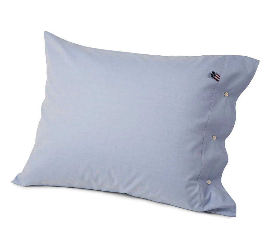 American Pin Point Oxford Quilt Cover Set Range Blue