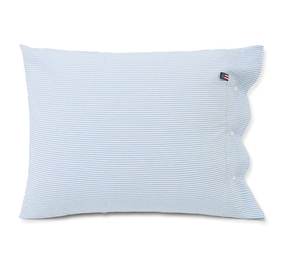 American Pin Point Oxford Quilt Cover Set Range Blue and White