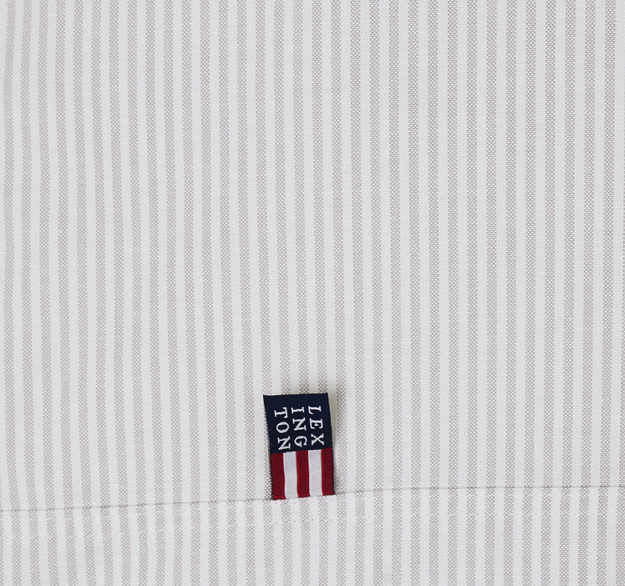 American Pin Point Oxford Quilt Cover Set Range Grey and White