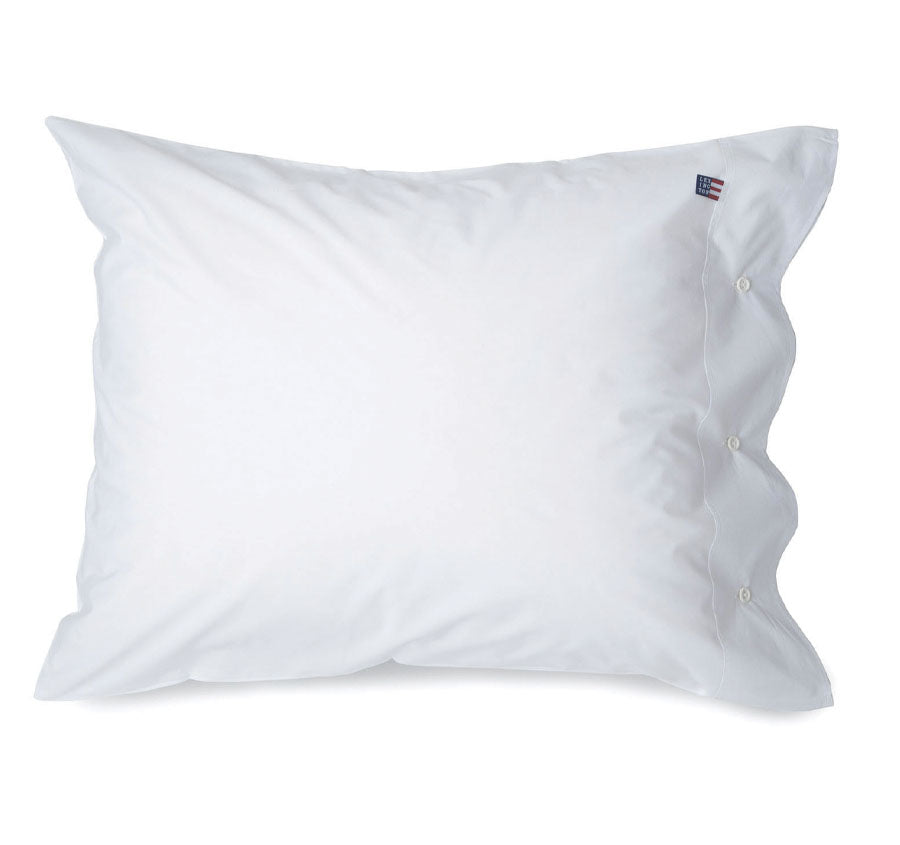 American Pin Point Oxford Quilt Cover Set Range White