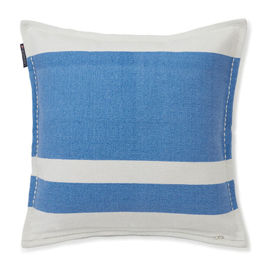 Irregular Stripe 50x50cm Filled Cushion Blue and White