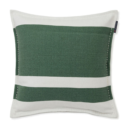 Irregular Stripe 50x50cm Filled Cushion Green and White