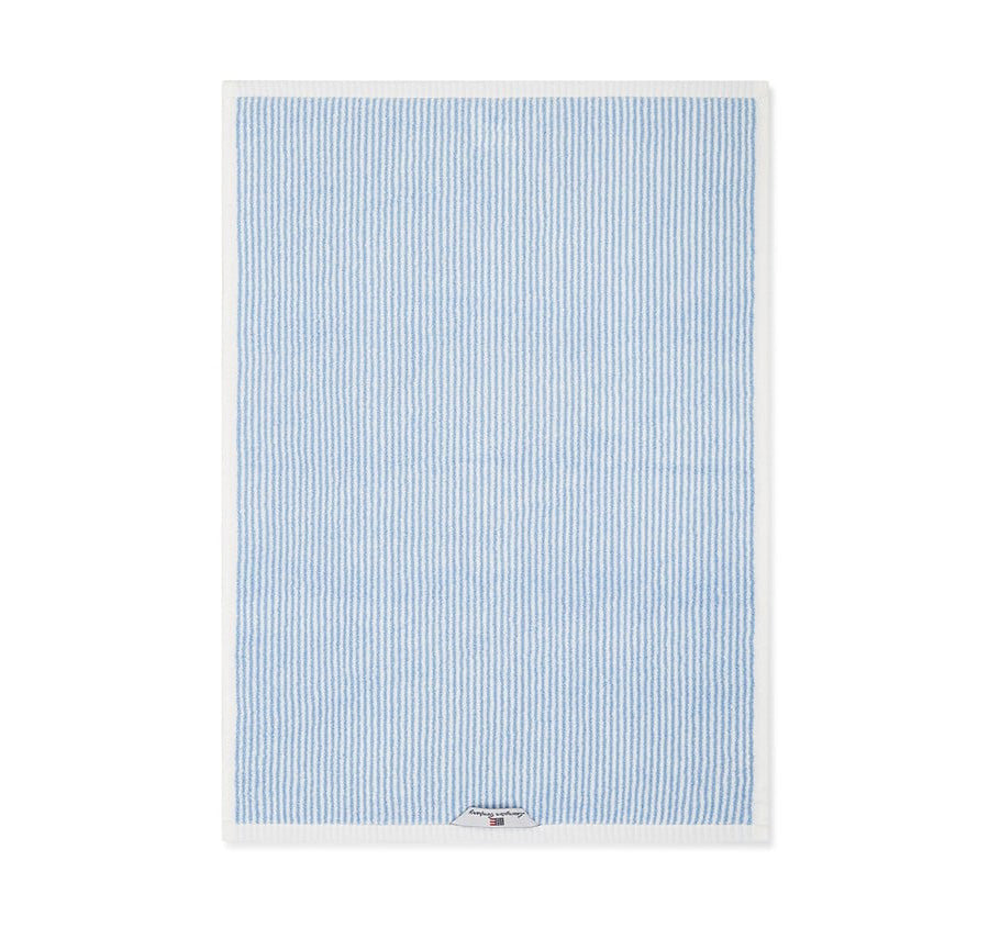 Original Striped 600GSM Cotton Bath Towel Range White and Blue