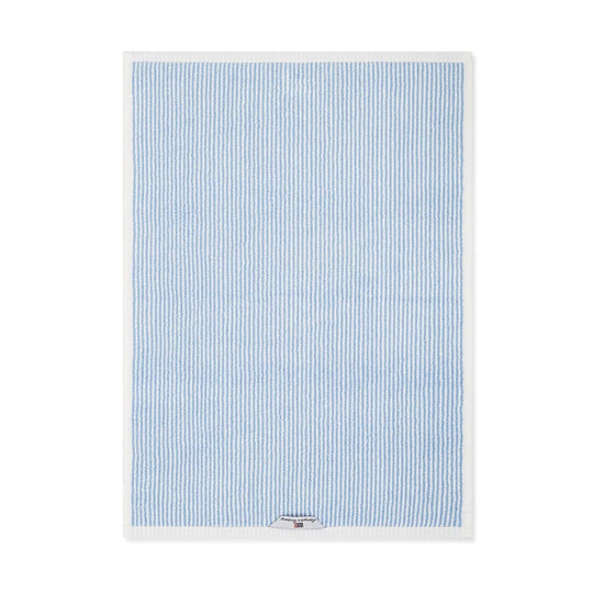 Original Striped 600GSM Cotton Bath Towel Range White and Blue