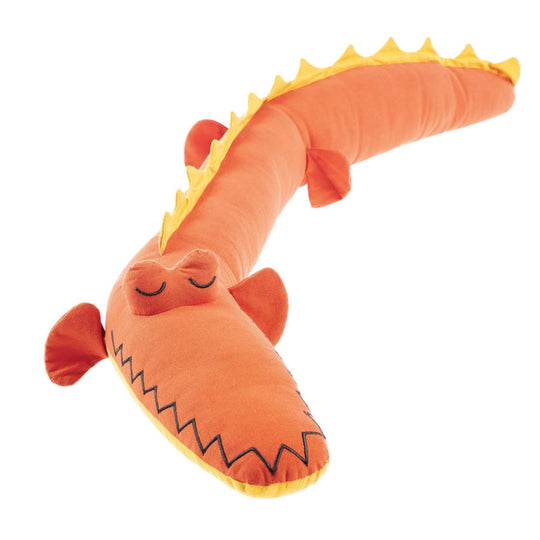 Novelty Filled Cushion Cuddly Croc Apricot