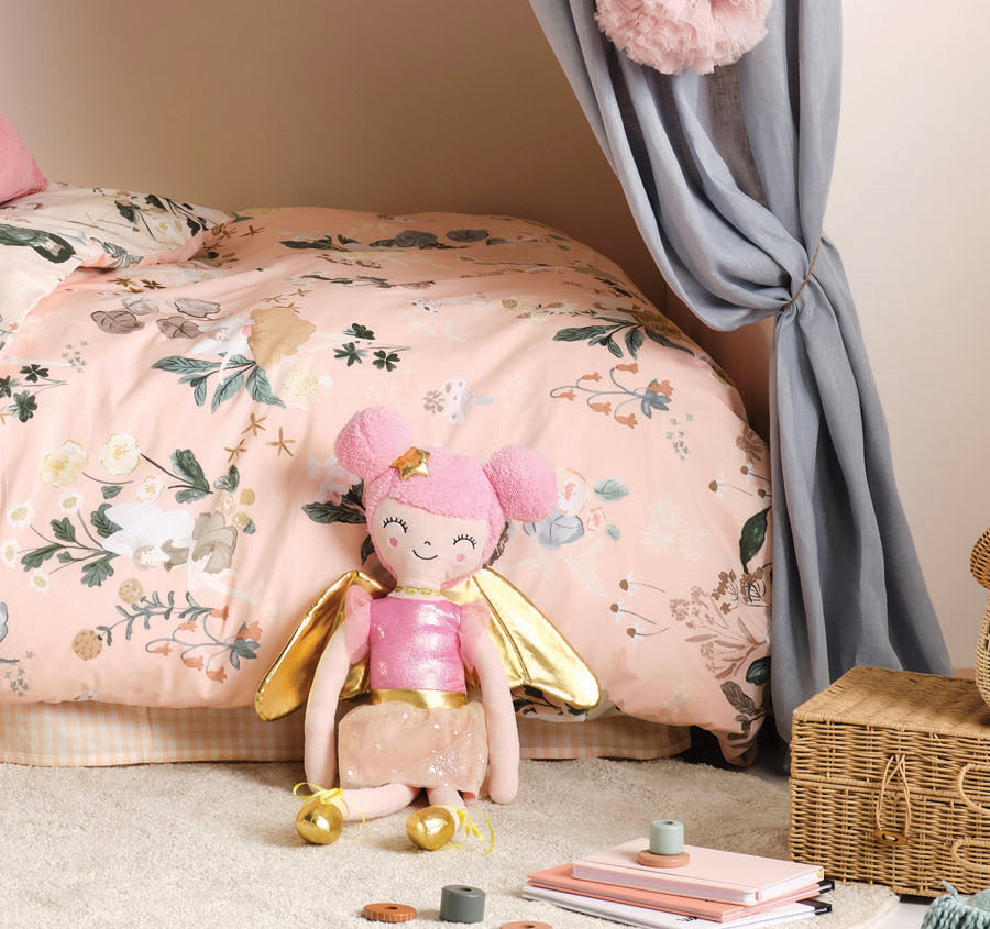 Fairyland Quilt Cover Set Range Peach