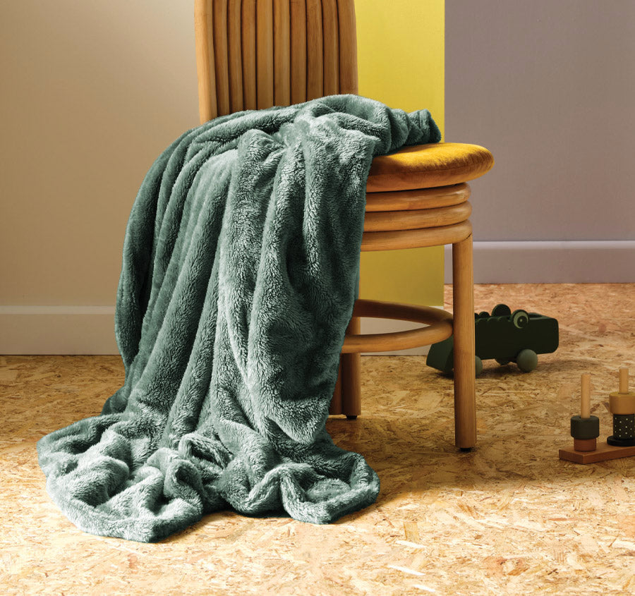 Milly 127x152cm Throw Rug Teal