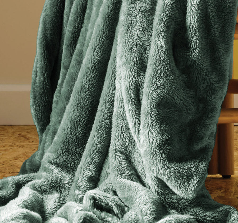 Milly 127x152cm Throw Rug Teal