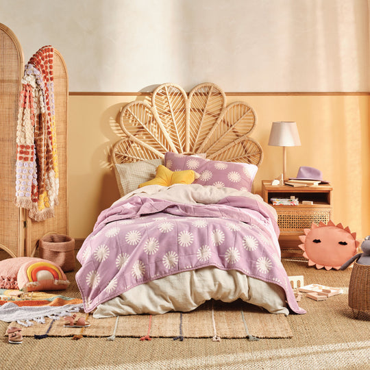 Sunny Day Coverlet Set Orchid