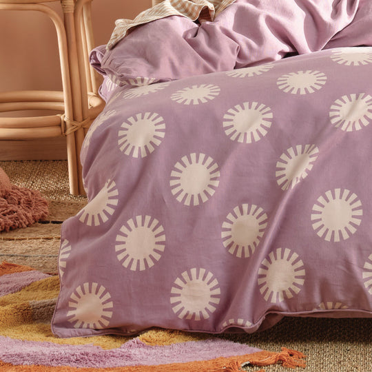 Sunny Day Quilt Cover Set Range Orchid