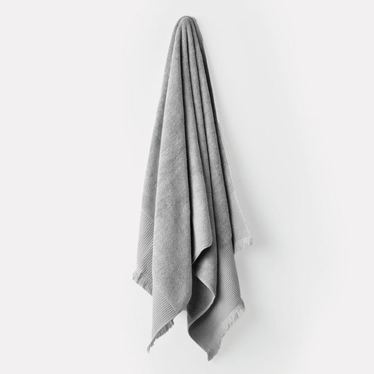 Aria 550GSM Bamboo Cotton Bath Towel Range Silver