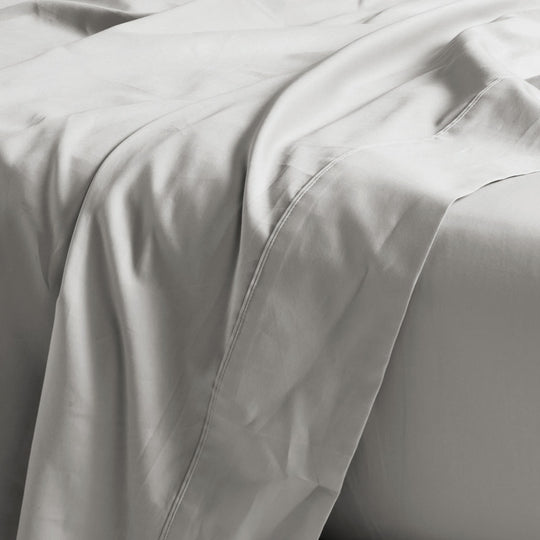Hotel Augusta 500THC Cotton Sateen Mega Fitted or Flat Sheet Range Grey