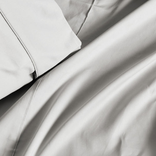 Hotel Augusta 500THC Cotton Sateen Standard Pillowcase Grey
