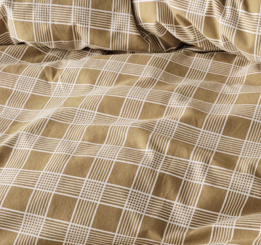 Barnett Printed Flannelette Cotton Quilt Cover Set Range Dijon