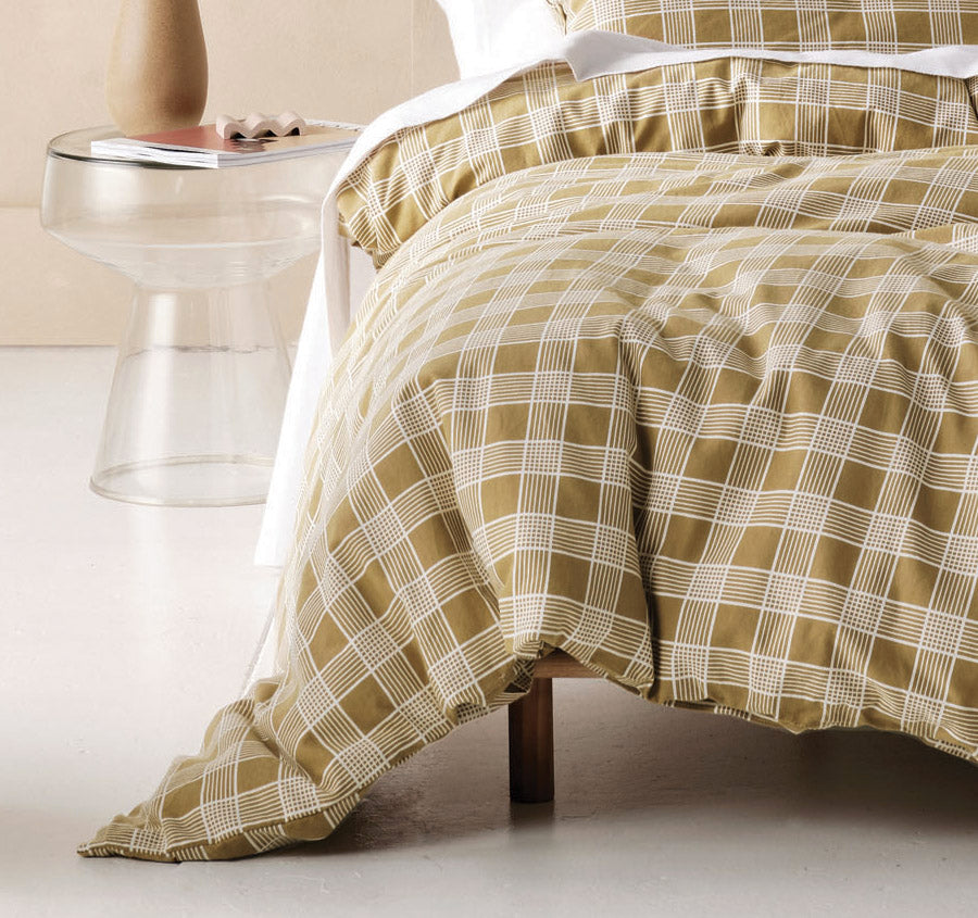 Barnett Printed Flannelette Cotton Quilt Cover Set Range Dijon