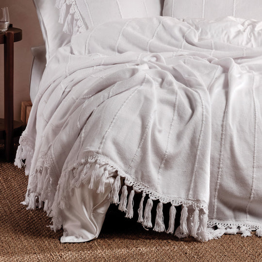 Brenda Bed Cover White