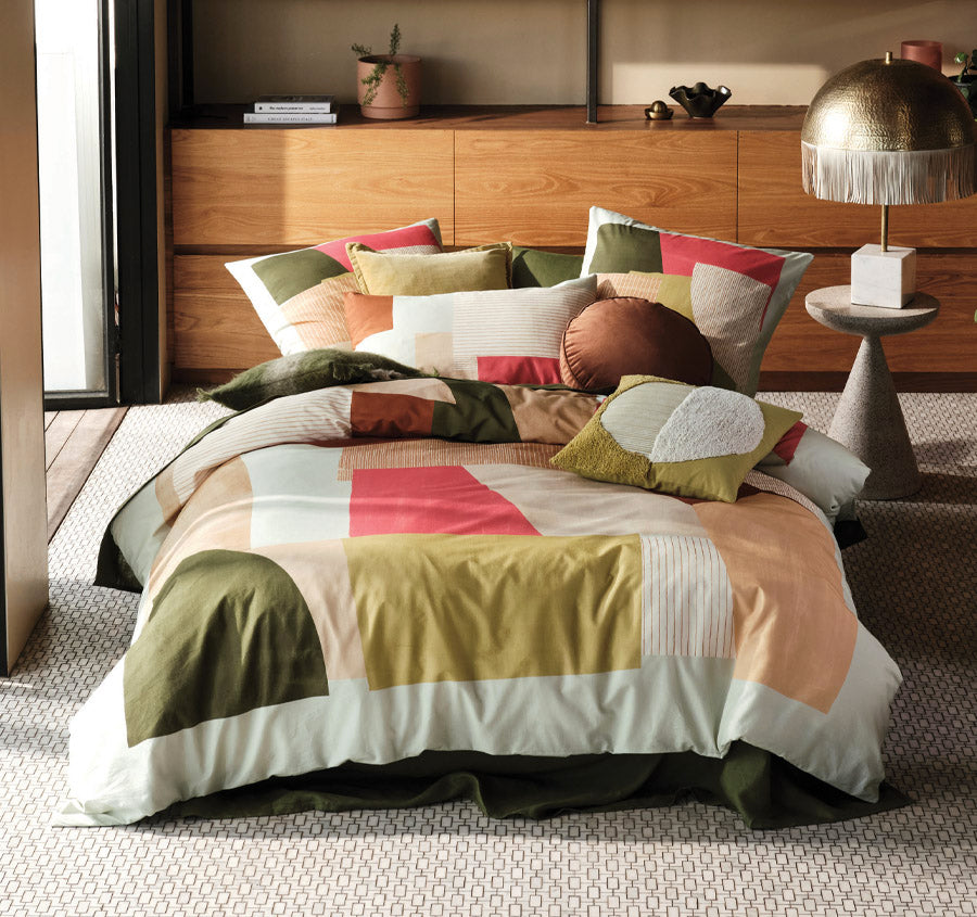 Doja Quilt Cover Set Range Multi
