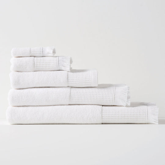 Eden 550GSM Cotton Bath Towel Range White