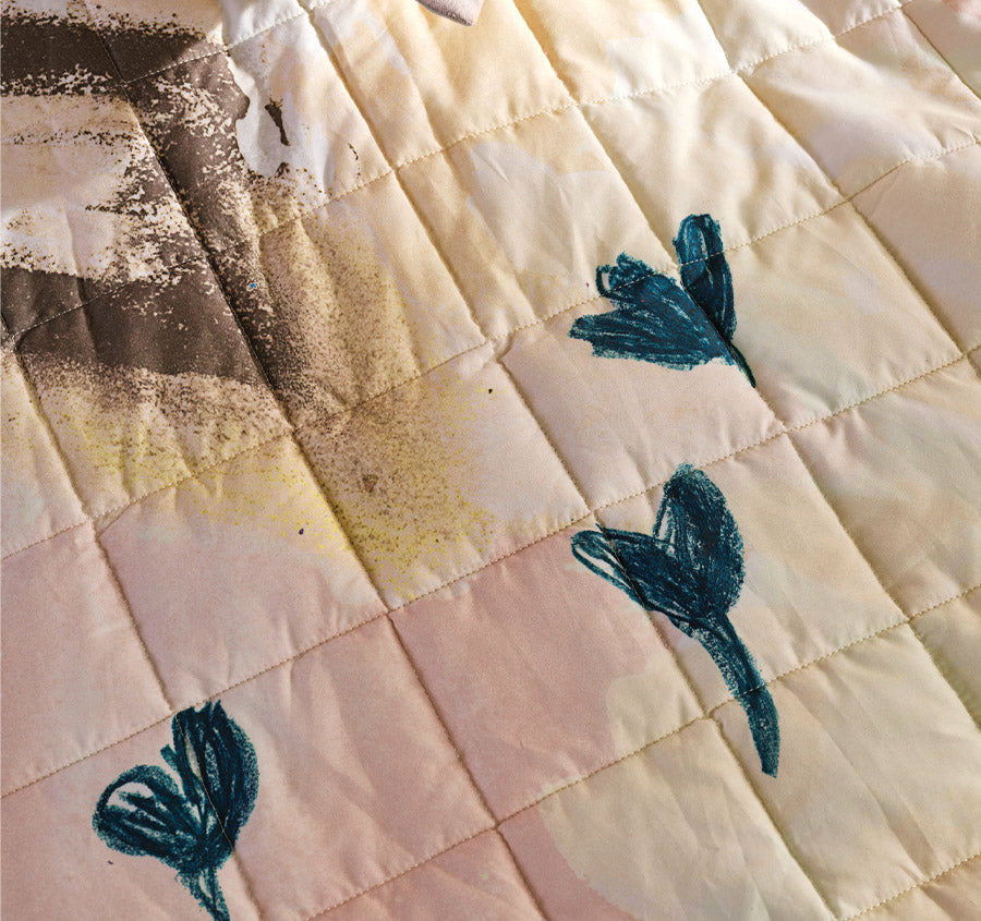 Elementary Quilt Cover Set Range Blush