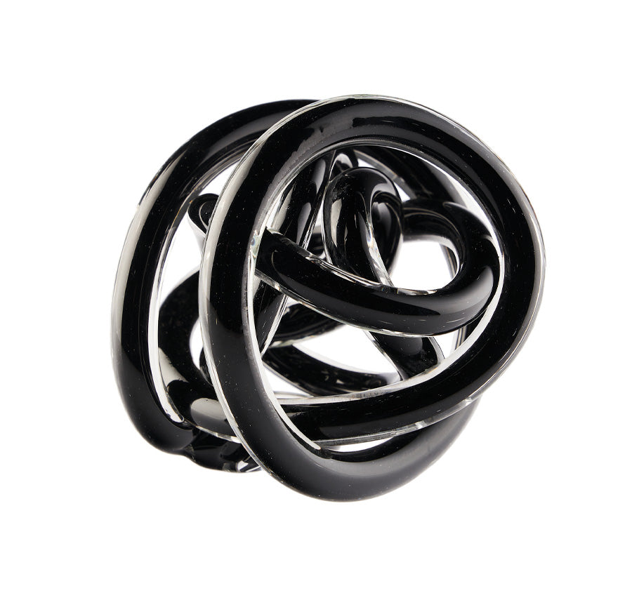 Glass Knots 12cm Décor Black
