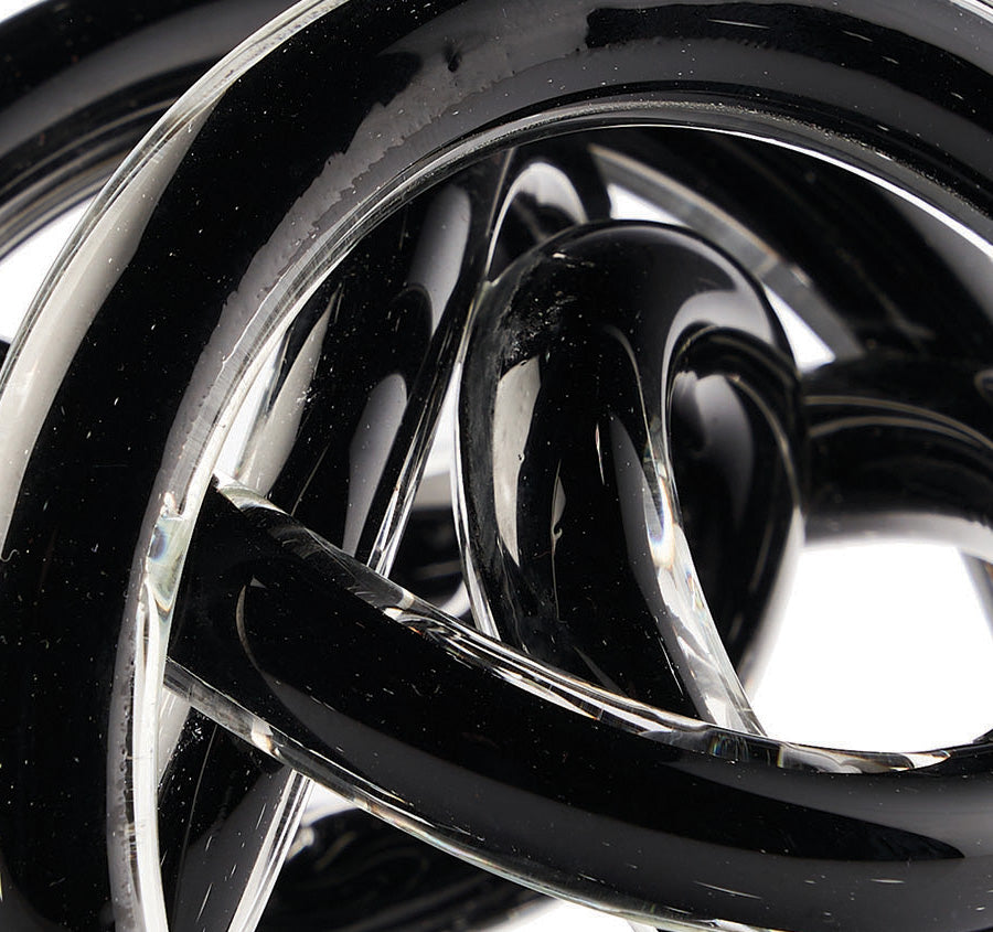 Glass Knots 12cm Décor Black