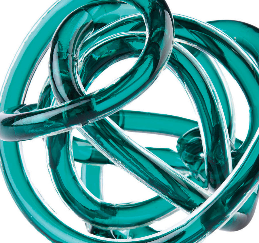Glass Knots 12cm Décor Jade