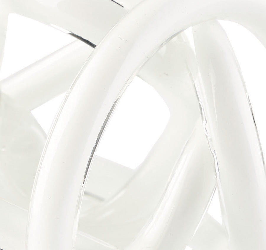 Glass Knots 12cm Décor White