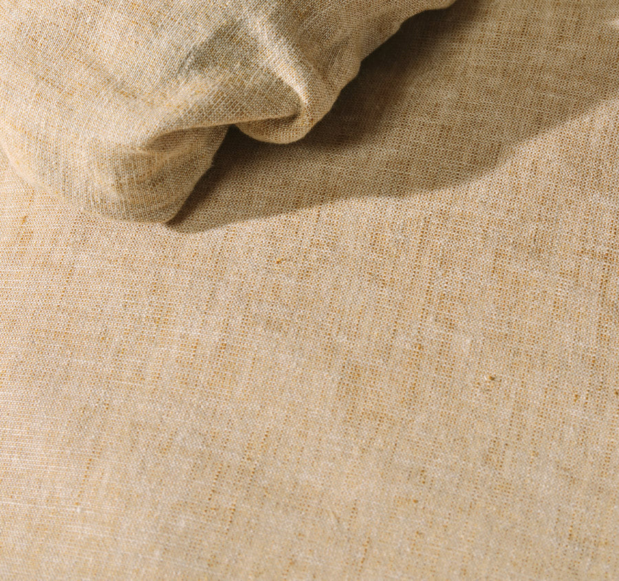 Hemp Triblend Quilt Cover Set Range Ochre