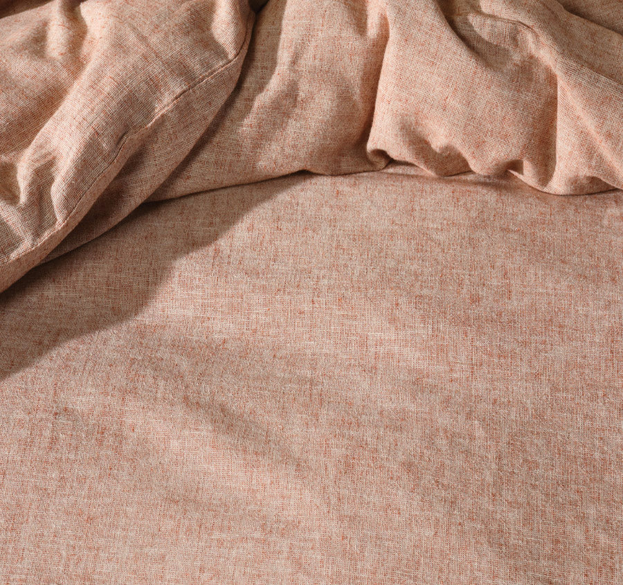 Hemp Triblend Quilt Cover Set Range Rust