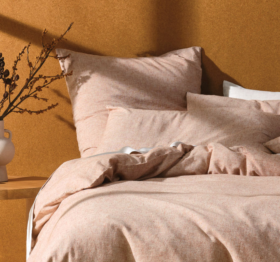 Hemp Triblend Quilt Cover Set Range Rust