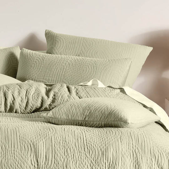 Lila European Pillowcase Wasabi