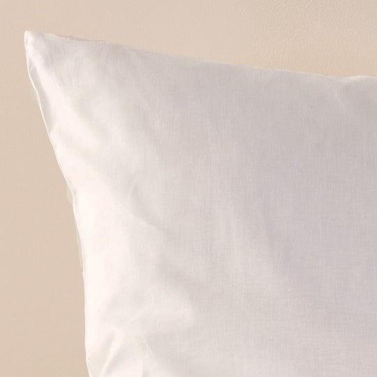 Linen Triblend European Pillowcase White