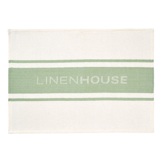 Linen House Logo Tea Towel Jadestone