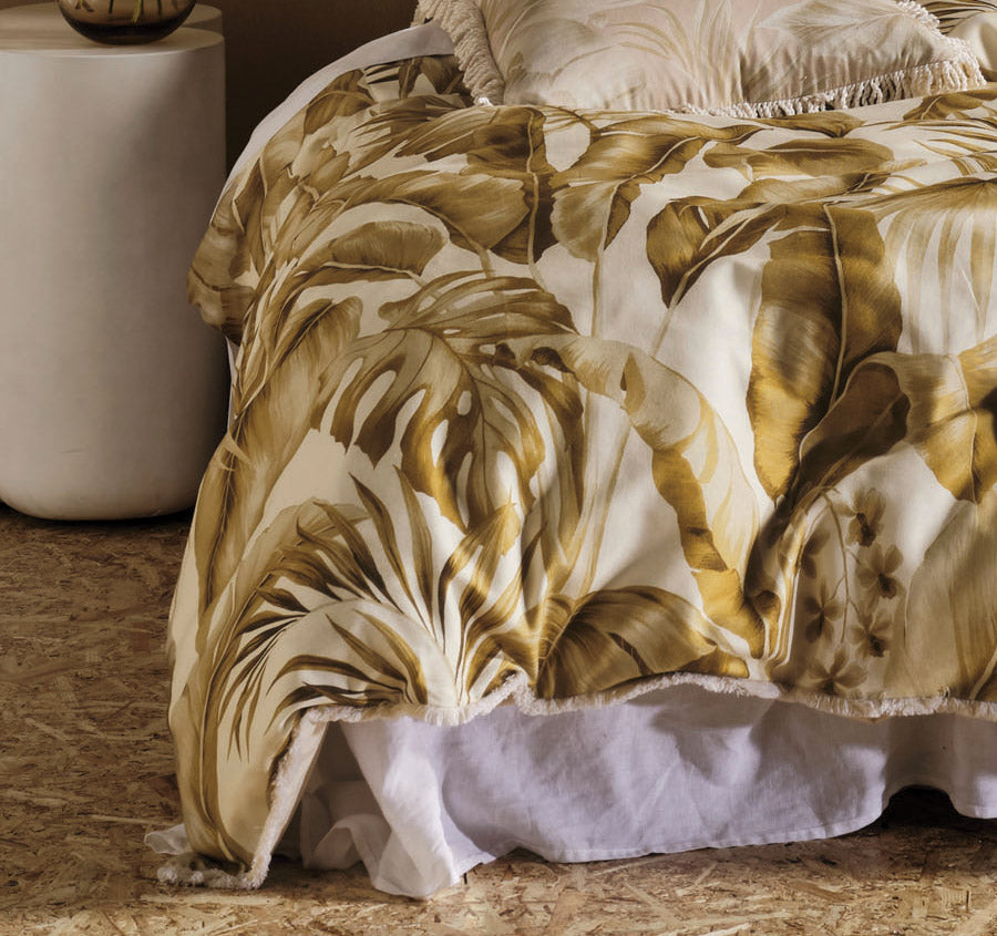 Marseille Quilt Cover Set Range Honey