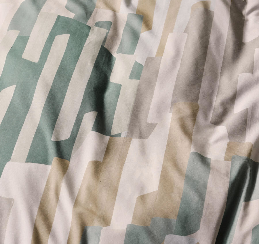 Mollendo Quilt Cover Set Range Green